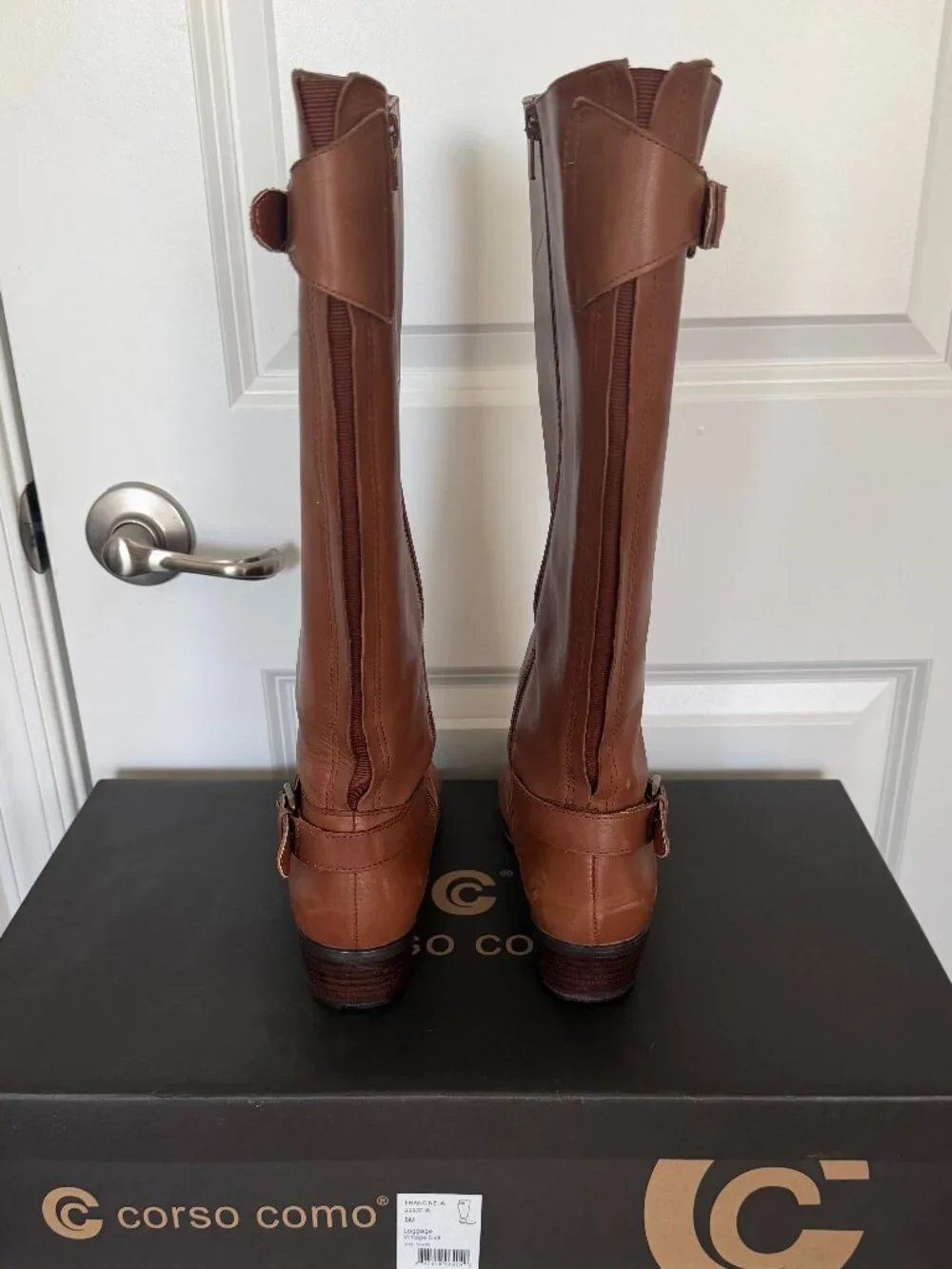Corso Como Leather Francine Vintage Calf Boots